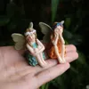 Miniature Garden Fairies Figurines Résine Mini Fairy Statue Figure Ornements décorations Accessoires 240427