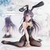 Actie speelgoedfiguren Anime Image Sakurajima Mai Black Silk Sexy Rabbit Girl Pvc Detachable Adult Series Perifere collectie Display Giftl2403