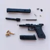 Gun giocattoli in lega 1 3 pistole Mini 17 modello giocattolo per pistola assemblare disassemblare le pistole di sopravvivenza jedi per bambini per bambini regalo T240428