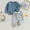 Roupas conjuntos de roupas de bebê roupas de inverno mamãe sweetshirt calças de corredor