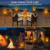 Décorations 12/33/72/96 Solar LED Flame Torch Light Outdoor Termrophip Night Auto On / Off Pathway Lamp Garden Landscape Lawn Decor Lantern