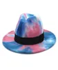 Fashion New Men Women Legated Hat Jazz Fedora Cappello con banda nera Ampia Brim Affastore Multicolor Panama Party Hat Formale Hat3750664