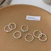 Rings cluster Tiowios 2024 Combinazione femminile semplice Stuffi di pasta fritta che aprono indice anello di dito Lava design gioielli a mano