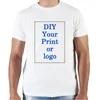 Magliette da uomo a manica corta o-scollo top-shirt tops tops personalizzato stampa il tuo marchio di design una camicia unisex maschile per maglietta homme