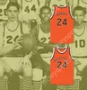 Aangepaste nee naam jeugd/kinderen Joe Namath 24 Beaver Falls High School Tigers Orange Basketball Jersey 2 Top gestikte S-6XL