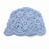 Beanie/Skull Caps Handgeweven lente en zomerdraad breien dun holle ademende Tide Wollen meloen leer baotou hoed d240429