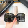 Sonnenbrille übergroße quadratische Schmetterlingsfrauen Designerin großer Rahmen scharfe Ecken Sonnenbrillen Oculos UV400