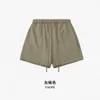 Дизайнер моды ESS 2023 весна/лето 495GFOG Color Series Basic Solid Shorts Street Loose Fashion 5/4 брюки