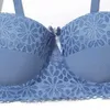 Bras Beauwear Womens Demi Bra 85C-100D Half Cup Bezpłynna Brassiere Wired Bezpośrednia ramiączka bez podkładki Kwiatowa bieliznę Y240426