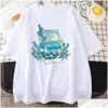 Men'S Casual Shirts Milk Box Molight Waves Prints Man Cott Clothing Creativity Crewneck T-Shirts All-Math Breathable Mens Short Sleev Dhnap