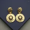 Boucles d'oreilles étalon britannique rétro Sun Dieu mat