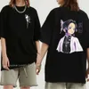 Camisetas de camisetas japonesas Anime Demon Killer Impresso T-shirt Fashion Fashion Crew pescoço de manga curta de tamanho plus size feminino t-shirtl2404