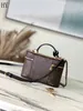 Designer Luxury Vanity Case M47125 Leather Trim Brown PM Shoulder Bag Hand Bag NICE Cosmetic 7A Best Quality