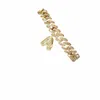 Anklets MM DIY Gold Layered Initial Cuban Link Chain Eced for Women Kochlet Knöchelarmband Stainl Stahlschmuck S3ly##