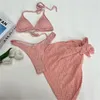 Frauen Badebekleidung sexy Stringhalter Bikini Dreieck Badeanzug Tanga Y2K Wrinkle Vertusch