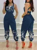 Kobiety Jumpsuits Rompers Designer Pants Nowy pasek mody Pozycjonowanie drukowanego kombinezonu