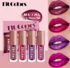 Fit Colors 4 Color Mini Lip Gloss Makeup Glitter Shimmer Metal Lipgloss Moisturizing Metallic Long Lasting Liquid Lipstick Set1371214