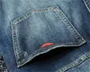 Jeans de grife para calças masculinas Hole de verão de alta qualidade calças jeans bordadas para homens b10
