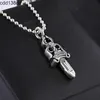2024 2025 Top Quality Pendant Necklace Retro 925 Silver Women's and Men's Skeleton Necklace Chain Pendant Choke Ring Luxury Designer Jewelry Necklace