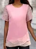 Damenblusen Hemden Frauen Modelle Blusen Hemden Sommer Casual O Hals Short Slve Bluse Tops Ladies Chic Tops Y240426