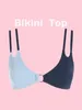 Swimwear féminin Zaful Two Tone Color Blocko-Ring Honeycomb Bikini Mix Match Matchs de maillot de bain Sépoque le haut et le bas de la plage