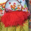 10 meterlot struisvogelveren knippen 8-10 cm 10-15 cm rode plumes lint voor bruiloft accessoires Decoratie naaiknijen groothandel 240417