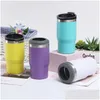 Tumbler 14 colori 4 in 1 Can Tumbler Coffee Tazza da caffè da 14 once Acciaio inossidabile Porta di lattine fredde per 12 once di bottiglie di birra Por Dhtcz