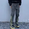 Pantaloni maschili hip hop cerniera cargo per uomini harajuku pista di moda simil coulistica adatta a gambe dritte gambe wead street