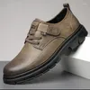 Kleiderschuhe Männer Schuh Retro Business Leder lässige dicke Sohlen für trendige Zapatos para Hombres Sapato Social Masculino