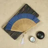 Figurines décoratives Bamboo Bamboo Fan pliant vintage Chinois Chinois Hand Wedding Party Fave