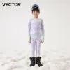 Set Vector Children's Ultra Soft Winter Quick Dry Base Ligering Set MicroFiber Fleece Thermisch ondergoed Lange Johns Set -kleding