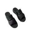 Designer Slipper Sandal 2024 New Summer Letter Cross Knitted Belt Casual Versatile Slope Heel Large Slippers for Womens Outwear Flat Sandals