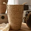 Planters Pots Nordic Grass Woven Flower Basket Decoration Multi functional Living Room Layout Modern Minimalist Rattan Pot Q240429