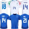 2024 2025 New Taly European Cup Soccer Jerseys NS Player Bonucc Jorgnho nsgne Verratt Men size Football Shts Chesa Barella Chtalia Faelln Gne