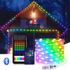 Décorations Lumières de fée, Bluetooth USB LED LUMILES LUMILES 5V RGBIC COULEUR COULEUR COULEUR GARDE GARLAND