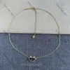 Hänge kendrascott halsband designer smycken halsband för kvinnor kendrascott elisa mode geometriska ovala små svarta kattörar cool kristalltand krage 7618