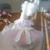 Hondenkleding kant bowknot rok prinses gaas sprookje roze puffy jurk puppy tutu rokken zomer voor chihuahua