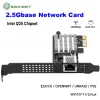 Карты Intel i225V3 Game PCIe Card 2500 Мбит / с Gigabit Network Card 10 100 1000 Мбит / с RJ45 Проводной компьютер PCIE 2.5G Adapter LAN LAN