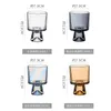 Vinglas 1/2st japansk stil högfotglas kopp kaffemjölk glass dessert mugg par kall dryck juice drinkware vinglas
