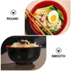 Geschirrsets 4 PCs Salat Ramen Bowl Nudeln Japanischer Stil, das Melamin -Tischgeschirr für El serviert