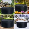Covers Outdoor Garden Furniture Round Cover Table Chair Set Waterproof Oxford Wicker Sofa Protection Patio Rain Snow Dustproof Cover