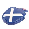 Scotland Flag Design Embroidered Printing Magnetic Closure Golf Club Headcover Mallet Putter Cover 240429