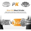 Poderoso moedor de carne elétrica de 3000w - picador de aço inoxidável para serviço pesado com 3 placas de moagem, tubos de stuffer de salsicha, acessórios kubbe, controle fácil de um botão