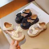 Sandalen zomer schoenen voor meisjes prinsesschoenen mode hou van mesh ademende schattige boogmeisjes sandalen