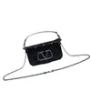 Bolsas novas diamantes quentes com bolsa de couro de bezerro ombro portátil tampa de flip capa versátil de cadeia versátil crossbody