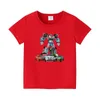 T-Shirts Tobot Evolution Transformer Roboter Autos bedrucktes Kinder T-Shirts Mädchen Kleidung Cartoon Baby Jungen und Mädchen T-Shirts Sommerkinder Topsl2404