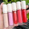 6 ml private label lipgloss aangepaste bulk witte dop ronde buisglans met langdurige kleur matte spiegel lip glazuur vocht make-up