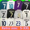 Real Retro Madrids Soccer Jersey Long Sleeve Football Dorts Guti Ramos Seedorf Carlos 10 11 12 13 14 15 16 17 Ronaldo Zidane Raul 00 01 02 03 04 05 06 07 Finals Kaka 9