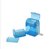 Mini slipmaskiner Transparent plastväxel Roller Manual Mills Hand-crank kryddkross Tobaksstrimlar Handlådan Grinderbutiker