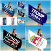 Bannervlaggen Snelle droge stof Bad Strandhanddoeken President Trump Toekjes Doekjes Drukmat Zanddekens voor reisdouche Zwemmen Nieuwe DRO DHSSB